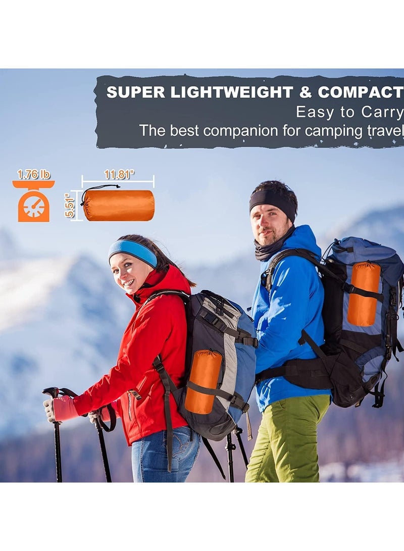 ارواق وسادة نوم للتخييم، بساط نوم قابل للنفخ بسُمك إضافي 9.9 سم مع مضخة مدمجة وسادة، مرتبة هوائية للتخييم خفيفة الوزن ومقاومة للماء للمشي لمسافات طويلة والخيمة والسفر - Image 5