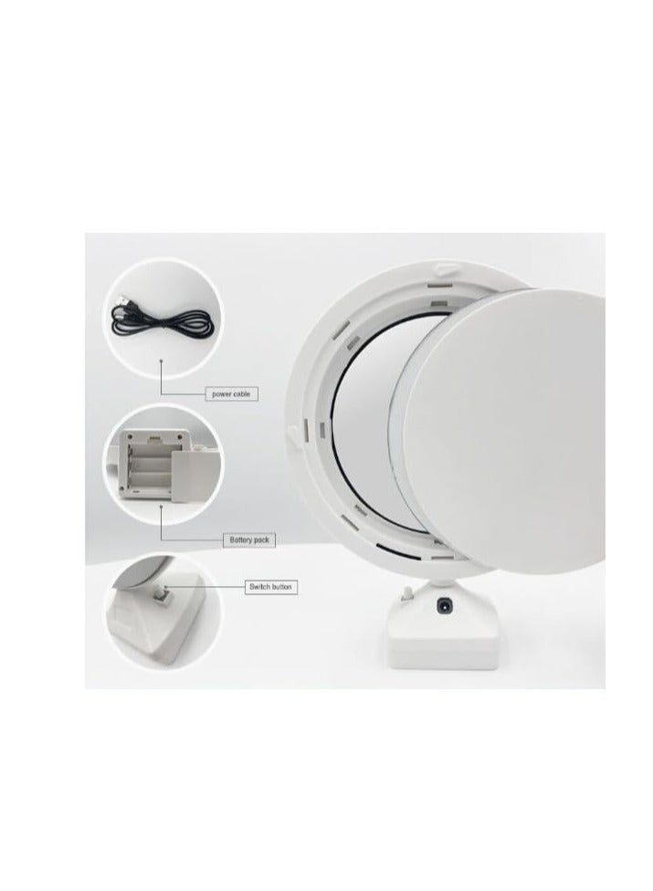 مرآة سحرية مضيئة بإطار LED لإضافة لمسة عصرية لديكور منزلك بتصميم دائري - Image 2