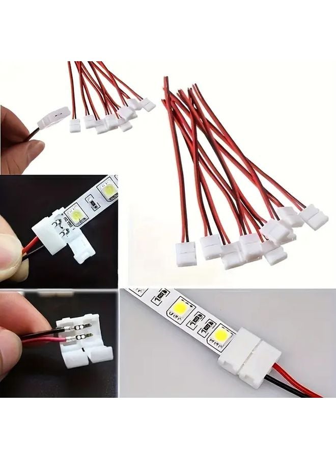 48 قطعة مجموعة موصل شريط LED بدون لحام 8 مم 2 دبوس مخصصة لـ 3528 و 2835 - Image 3