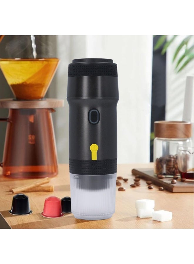 MUNTAQI 3-in-1 Portable Electric Espresso Machine – Compact Coffee Maker with Manual & USB Rechargeable Options – Compatible with Ground Coffee & Capsules – Travel Espresso Maker for Home, Office & Outdoor Use - Image 5