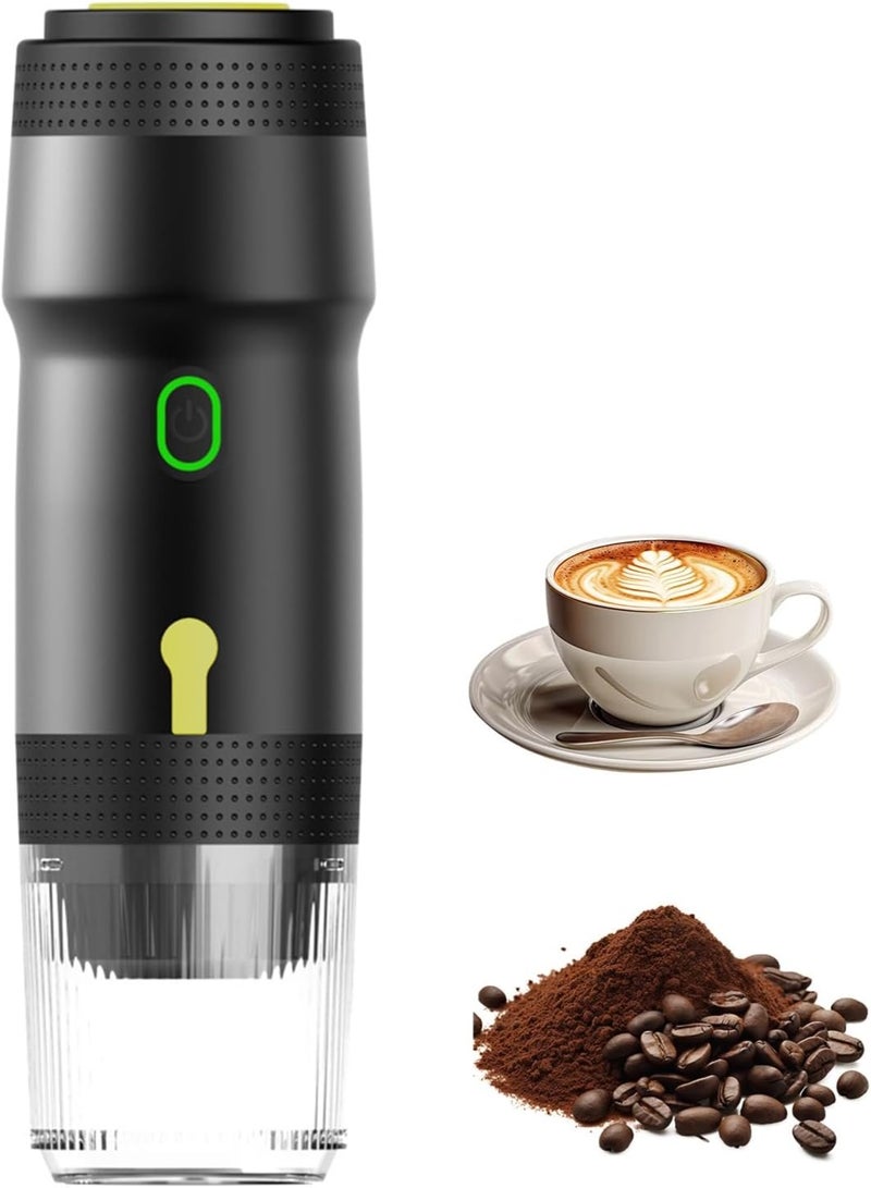 MUNTAQI 3-in-1 Portable Electric Espresso Machine – Compact Coffee Maker with Manual & USB Rechargeable Options – Compatible with Ground Coffee & Capsules – Travel Espresso Maker for Home, Office & Outdoor Use - Image 1