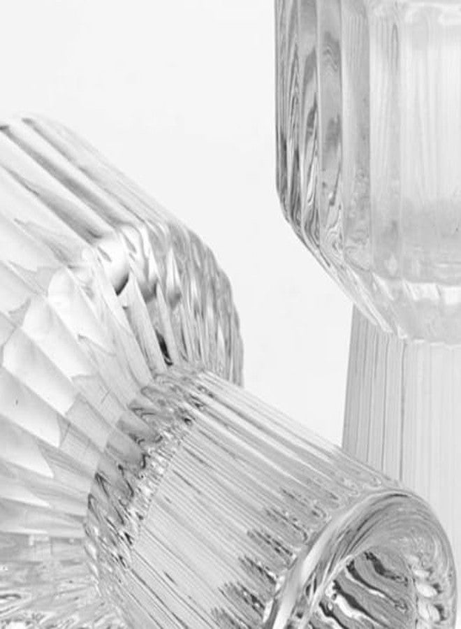 GLASSWARE Crystal Shot Glass Sturdy for Whiskey Tequila Vodka Cocktail Bar Restaurant (Set of 6) (10 ML) - Image 2