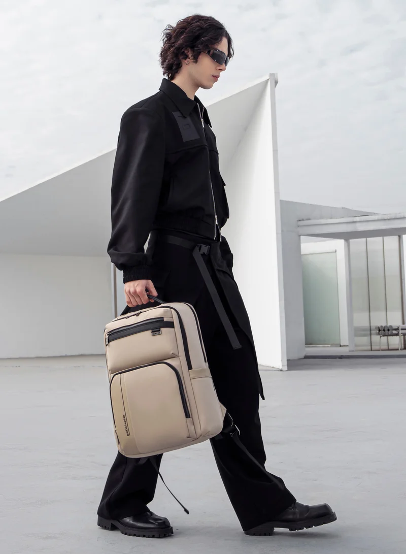 أركتيك هانتر Travel Backpack 20 L Durable Premium Water Resistant Shoulder Laptop Daypack for Office Business Travel College School, B00808 - Khaki