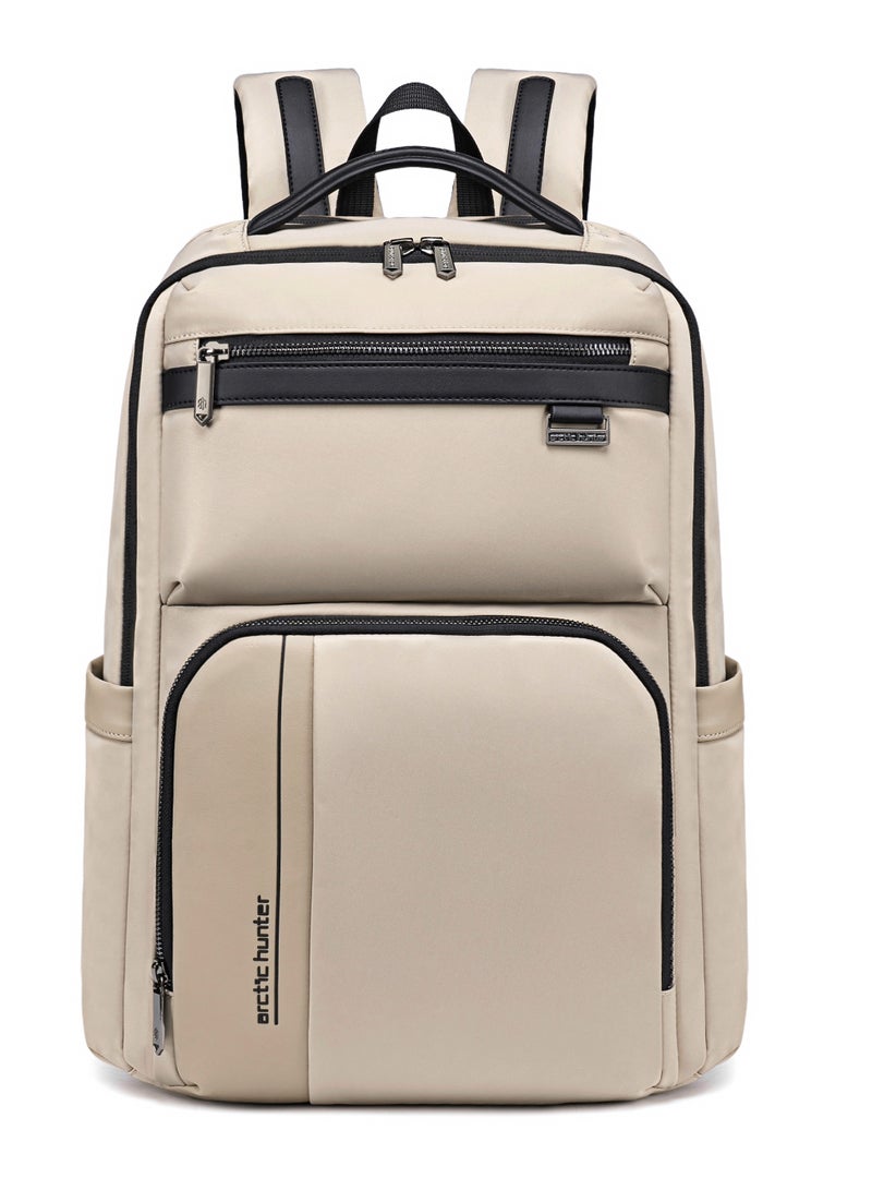 ARCTIC HUNTER Travel Backpack 20 L Durable Premium Water Resistant Shoulder Laptop Daypack for Office Business Travel College School, B00808 - Khaki - Image 3