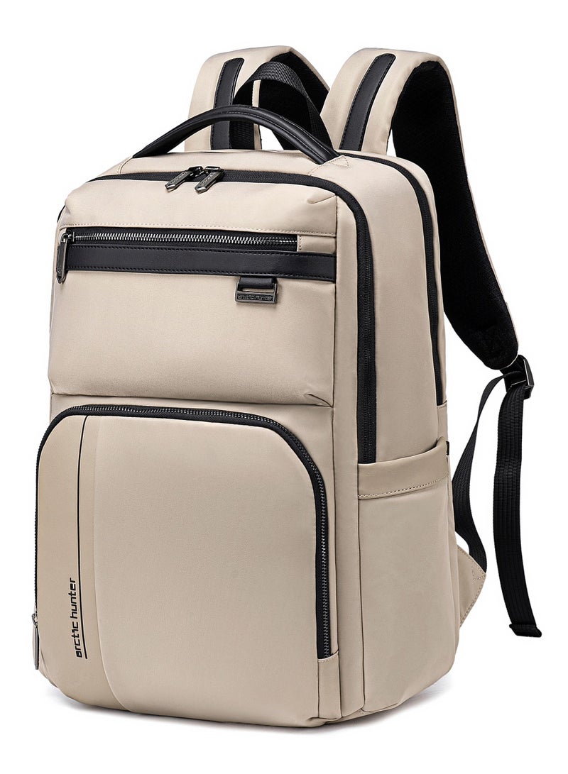 ARCTIC HUNTER travel backpack 20 l durable premium water resistant shoulder laptop daypack for office business travel college school, b00808 - khaki - Image 1