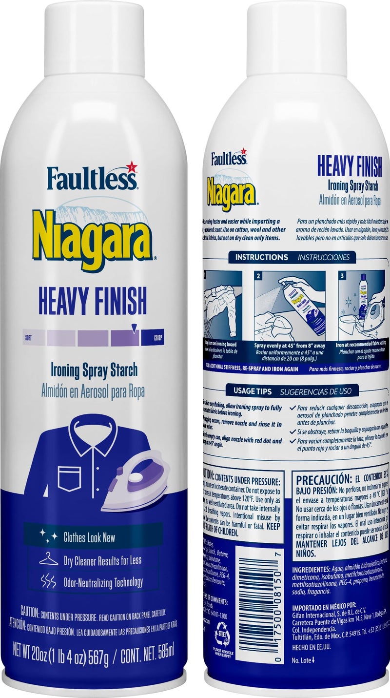 Faultless Niagara Niagara Spray Starch Plus  Heavy  20 Oz - Image 2