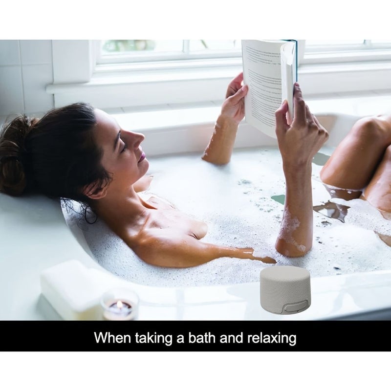 Magnetic Wireless Speaker 2 In 1 Mini Portable Speaker Grey Mobile Phone Holder Outdoor Home Travel - Image 3