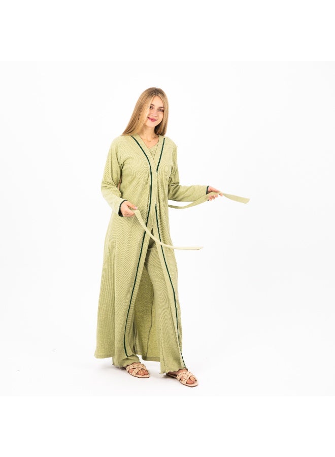 zecotex  Women's Cotton Printed Robe | Lightweight Floral Housecoat with Waist Belt | Soft & Breathable Loungewear for Home & Sleepwear  - Image 3