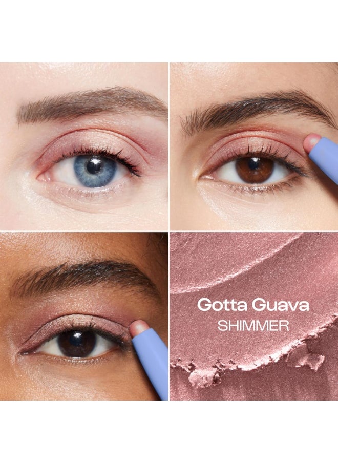 ALLEYOOP ALLEYOOP 11th Hour Cream Eye Shadow Sticks - Gotta Guava (Shimmer) - Award-winning Eyeshadow Stick - Smudge-Proof and Crease Proof for Over 11 Hours - Easy-To-Apply and Compact for Travel, 0.05 Oz  - Image 2