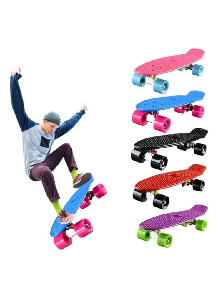 SportQ - SportQ®️ Anti-Slip Plastic Skateboard Skateboard Suitable for Teens, Adults, Youth and Beginners - Image 1