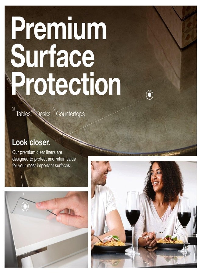 ExactMade - Clear Table Protector, USA Made, Safe, 22 x 48 Inch, 2mm Thick Ultra Smooth Vinyl, Clear Plastic Table Cover for Coffee Table, Table Cover Custom for Office Table - Image 3