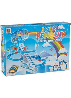 Jolly penguin firsk paradise, moving stairs and sliding penguins set
