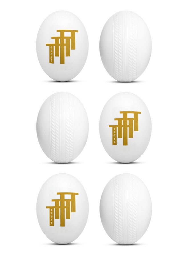 Troft Plastic Ball White Non Toxic (Pack of 6 | 30gm Per Ball) - Image 1