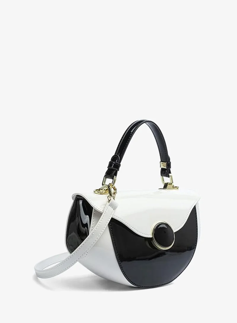 فايور Paneled Curved Top-Handle Bag TKC 009