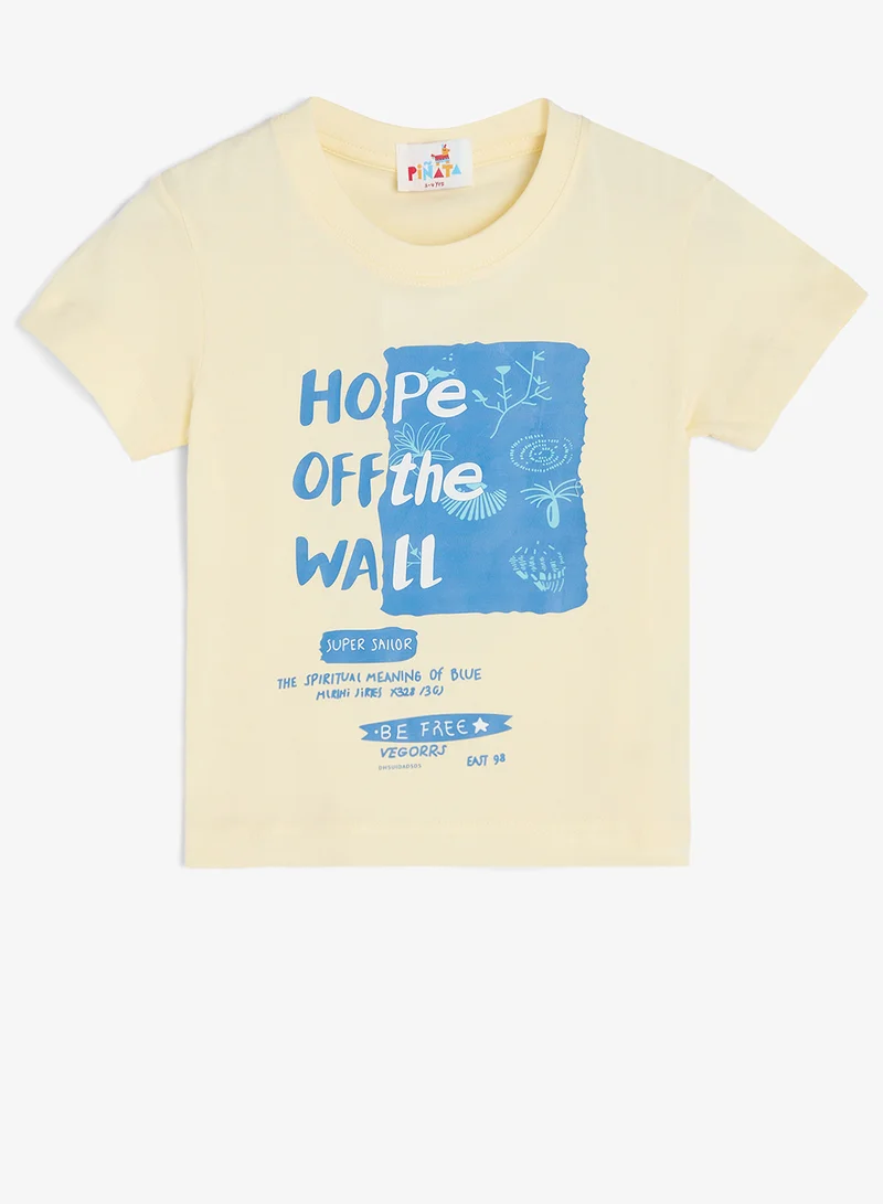 بنياتا تيشيرت مطبوع
