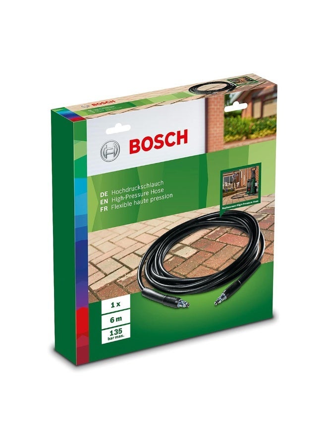 BOSCH خرطوم ضغط عالي للمنزل والحديقة، بطول 6 أمتار، ملحق غسالة أكواتاك، أسود - F016800360 - Image 3