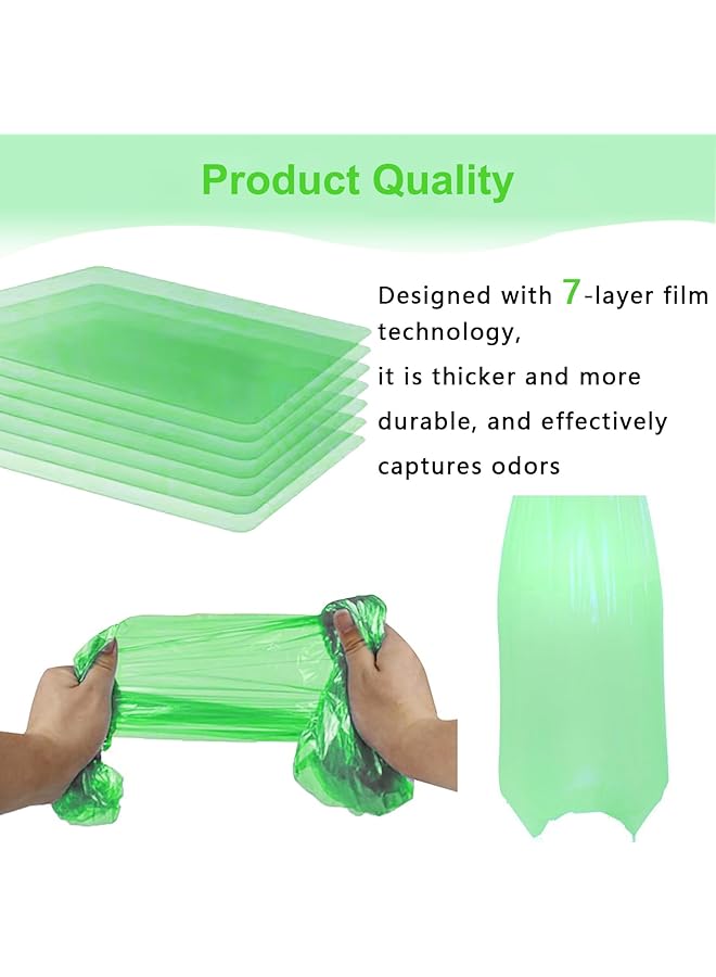 8Pcs Eco Friendly Nappy Bin Refull Bags Diaper Refill Liners Diaper Pail Liner Disposal Refills - Image 3
