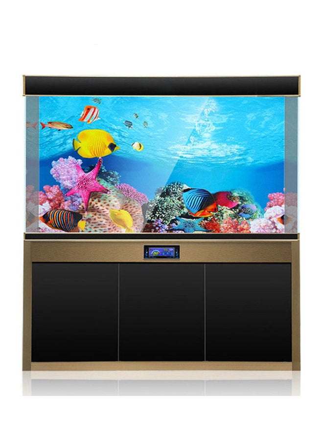 NIBEMINENT Aquarium Background Poster Decoration Landscape Sticker for Fish Tank Multicolour 30.00 x 1.00 1.00cm - Image 4