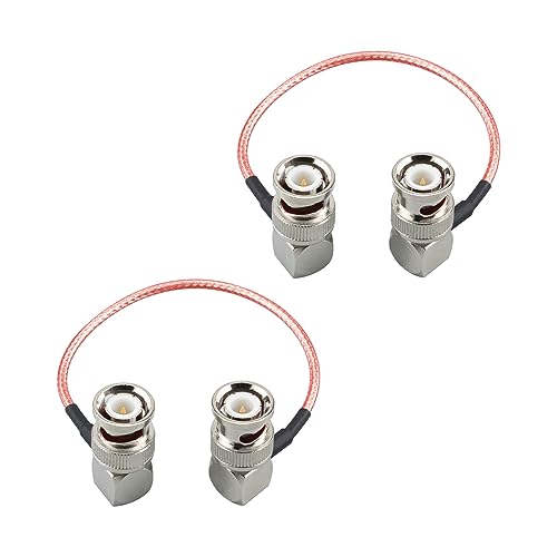 urcianow BNC Male Right Angle to 90 Degree BNC Male 6inch BNC Elbow Cable RG316 Coaxial Cable BNC Connector Right Angle Extension Cable 15CM for WiFi Antenna Pigtail Jumper HD SDI Video 2 Pack… - Image 3
