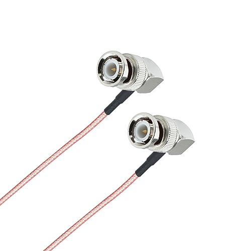 urcianow BNC Male Right Angle to 90 Degree BNC Male 6inch BNC Elbow Cable RG316 Coaxial Cable BNC Connector Right Angle Extension Cable 15CM for WiFi Antenna Pigtail Jumper HD SDI Video 2 Pack… - Image 2