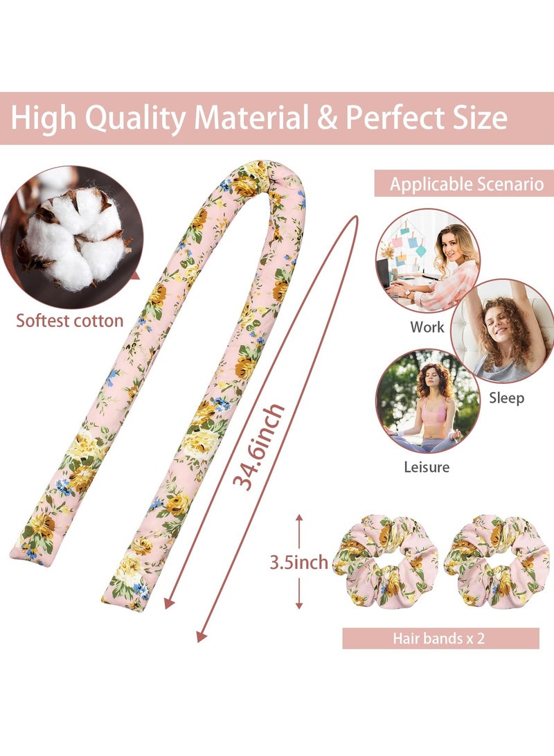 SYOSI Satin Heatless Hair Curler, Stylish Heatless Curling Rod for Long Hair, Heatless Hair Curler Set for Hair Styling, Heatless Hair Curler to Sleep in, Hair Curls Styling Tool for All Hair Types - Image 2