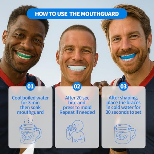 Creztail Multicolored Mouth piece Sports Mouth Guards for Adults, 8PCS Mouthguard Gum Teeth Armor for Boxing Basketball Hockey Karate, Custom Fit Mouthpiece - Image 4