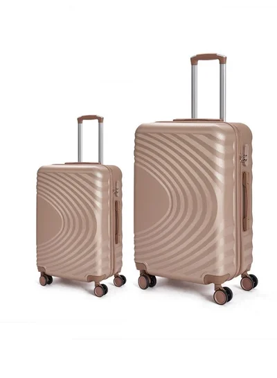 LIMRA Travel bags consisting of 2 luggage bags with a solid and strong design, size 24"16" inches gold