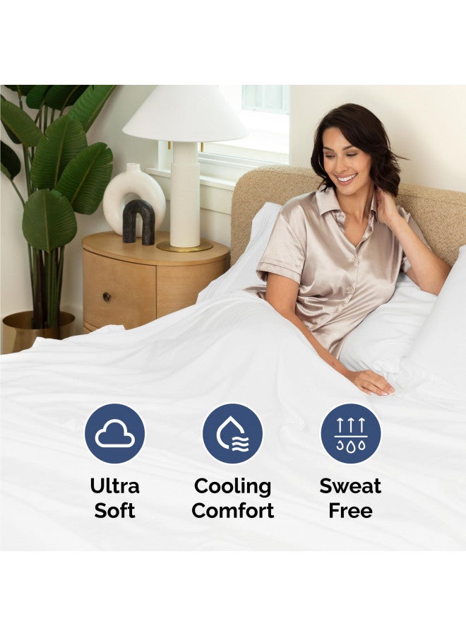 CGK Unlimited Twin Size Sheet Set - Breathable & Cooling Sheets - Hotel Luxury Bed Sheets - Extra Soft - Deep Pockets - Easy Fit - 3 Piece Set - Wrinkle Free - Comfy - White Bed Sheets - Twins Sheets - 3 PC  - Image 5