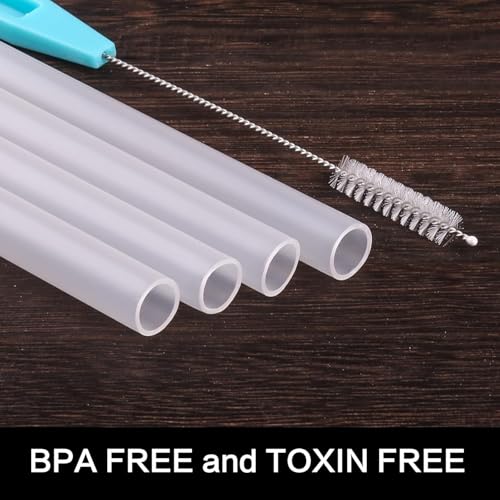 CampTek Straws Replacement Compatible with CamelBak eddy+ Water Bottle, 4 BPA-FREE Straws and 1 Straw Cleaning Brush（25oz/32oz） - Image 3