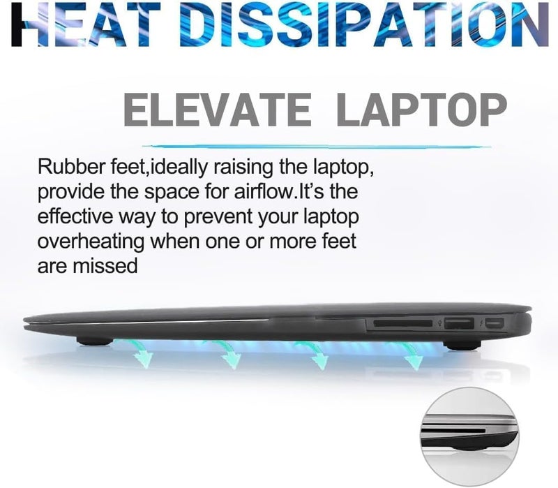 LeFix 8 Pcs Laptop Rubber Feet (0.7 inch Diameter), Non-Slip Replacement Bottom Feet for MacBook Pro/Air Case,Including 2 Surface Wipes - Image 4