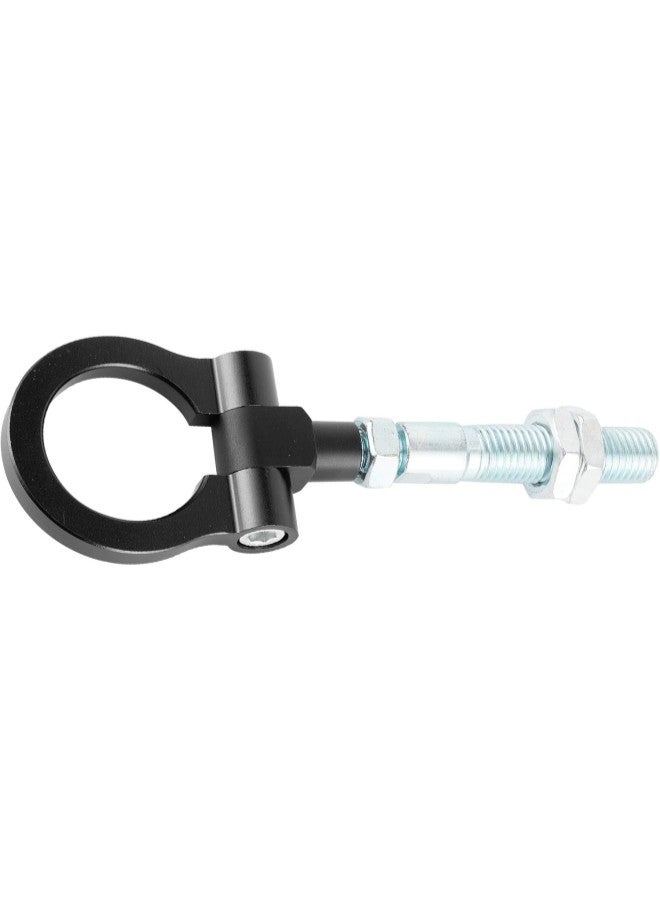 klarako Universal Car Tow Hook Towing Ring Kit Auto Trailer Alloy Front Tow Eye Racing Front Rear Tow Hook Red Folding Ring Car Racing Tow Hook Fit for Hyundai Veloster 2012?2017(black)  - Image 3