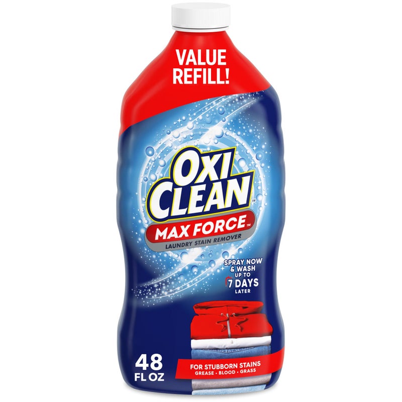 OxiClean Max Force Laundry Stain Remover Spray Refill, 48 fl oz - Image 1