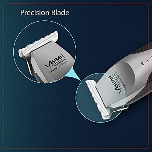 Asbah Professional Mini lls Trimmer | Cordless Trimmer | Beard & Mustache Cordless Grooming Clipper with Guide Comb | One Year Warranty, Lifetime Repair & Services (Multicolor) - Image 4