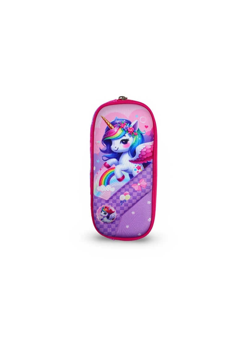 Migo Unicorn Pencil Case – Pink - Image 1