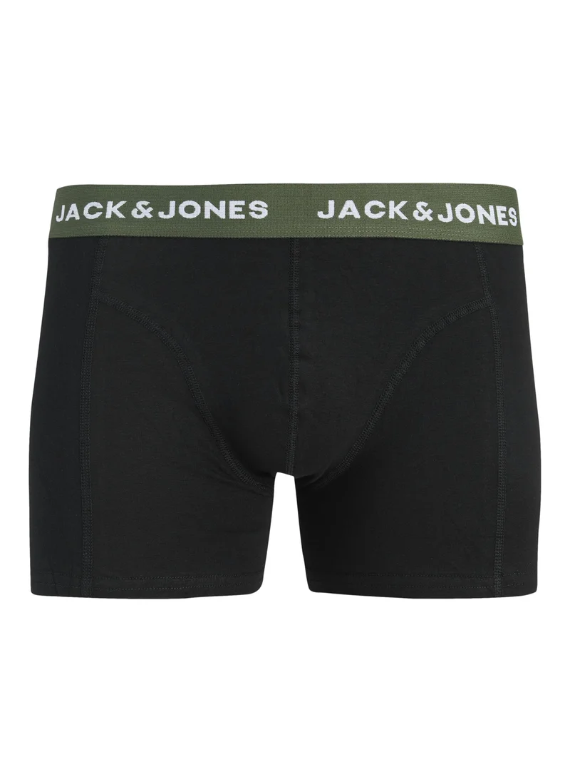 JACK & JONES 3 Pack Solid Trunks