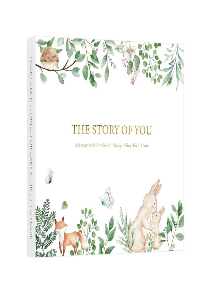 Tersus Keepsake Baby Book, Baby Memory Book for Boys and Girls, First 5 Year Baby Milestone Book from Birth to Age 5, Keepsake Album with Inner Pockets, Durable Hardcover Book for New Parents, 132 Pages - Image 1