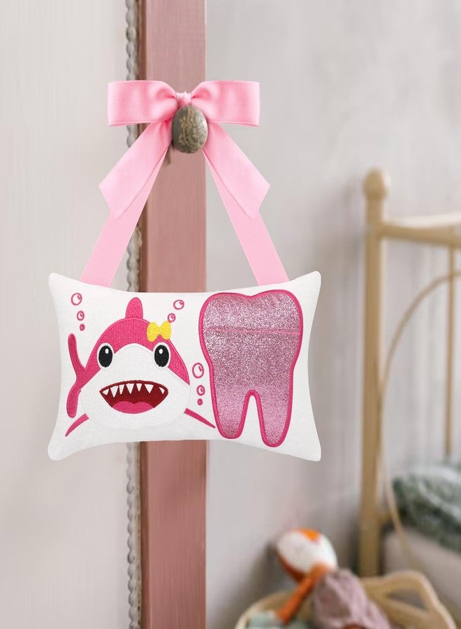 Malihome Tooth Fairy Pillow with Pocket for Girls and Boys Kids Tooth Pillow Toothfairy Gifts Tooth Keepsake Pouch 8.6 x 4.8 inches (Pink) - Image 5