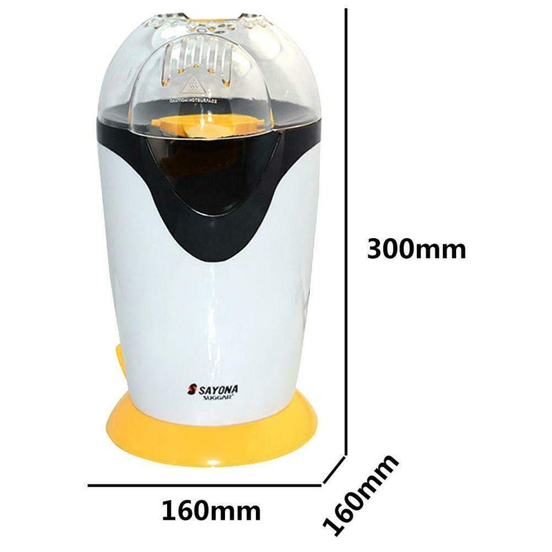 Cpixen Electric Plastic Hot Air Kitchen Desktop Mini Popcorn Making Machine (1200W, Multicolour) - Image 2