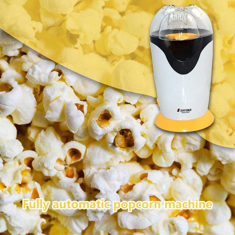 Cpixen Electric Plastic Hot Air Kitchen Desktop Mini Popcorn Making Machine (1200W, Multicolour) - Image 1