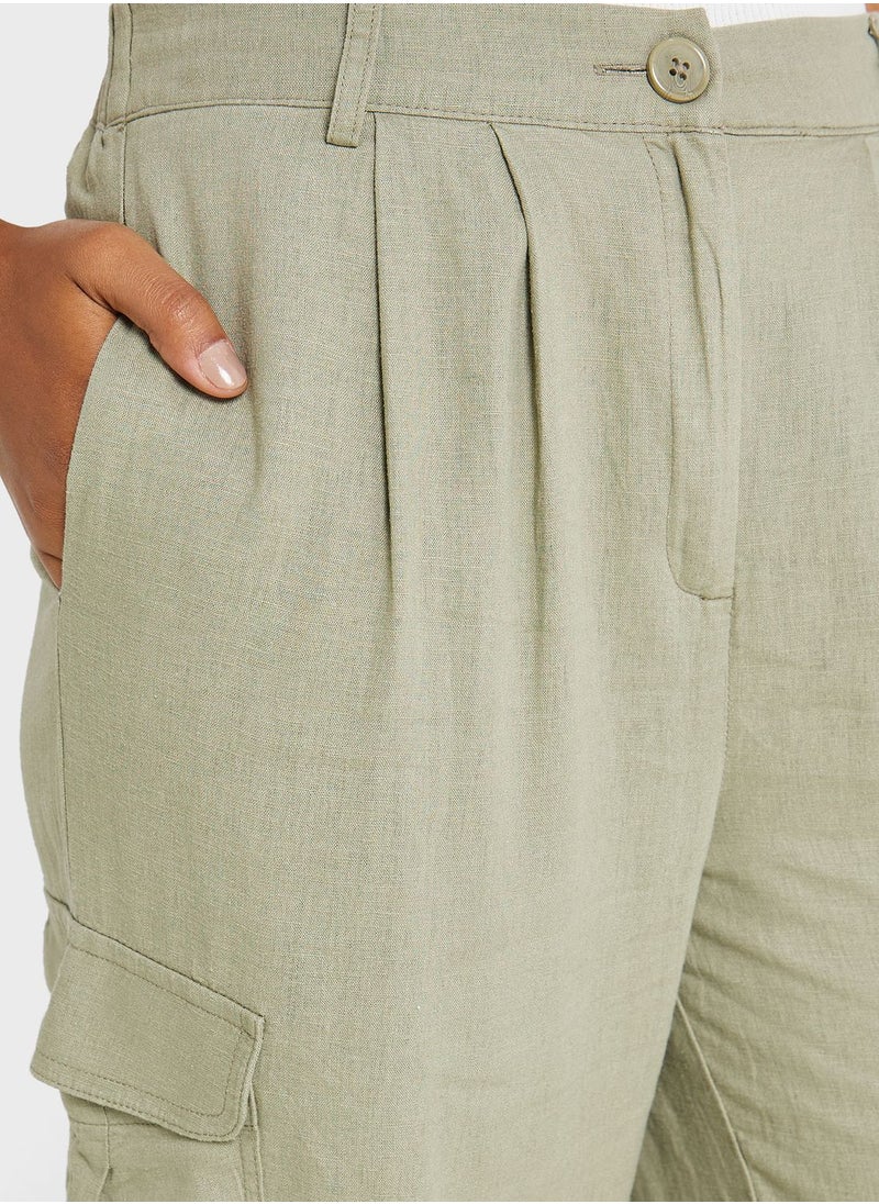 High Waist Cargo Pants