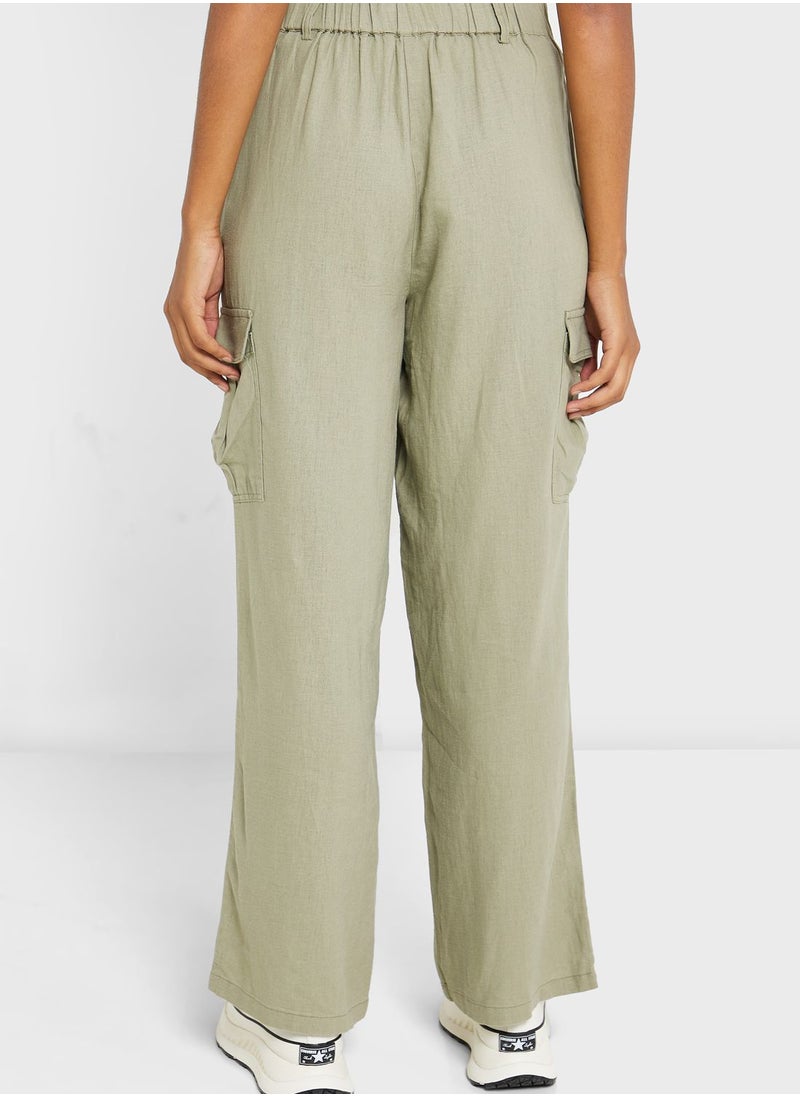 High Waist Cargo Pants