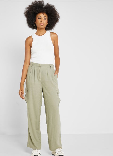 High Waist Cargo Pants