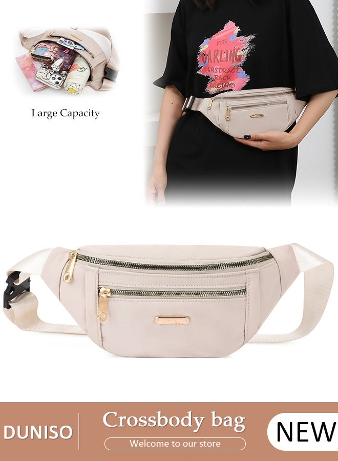 DUNISO Waterproof Waist Pack for Women Waist Bag with Adjustable Strap for Sports Festival Traveling Running - Image 1