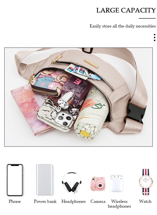 DUNISO Waterproof Waist Pack for Women Waist Bag with Adjustable Strap for Sports Festival Traveling Running - Image 5