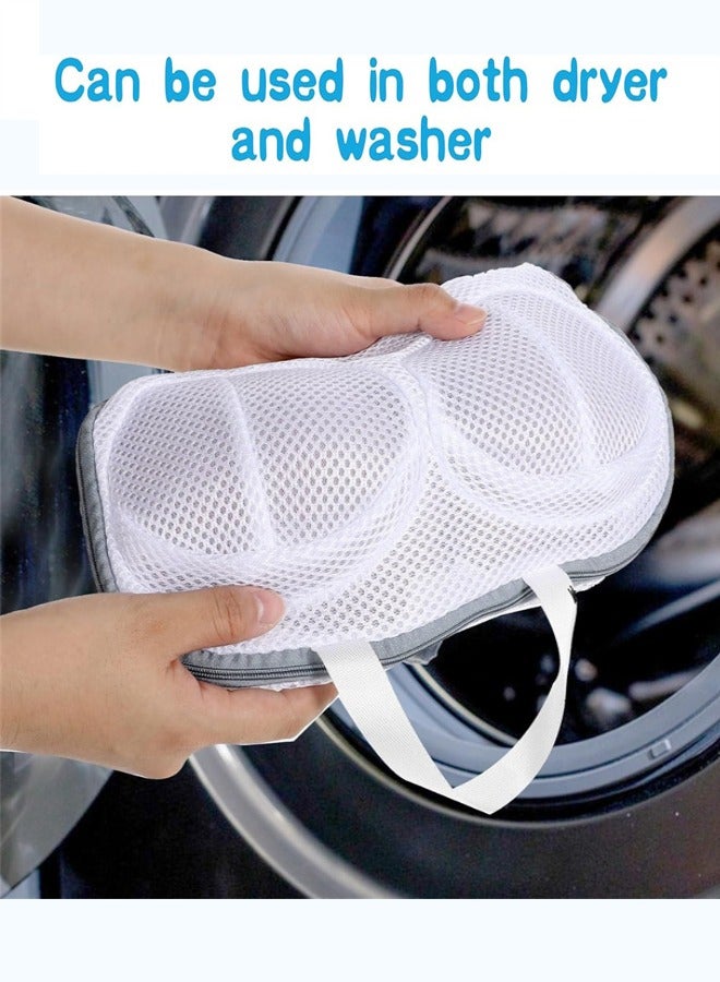 Bra Wash Bags for Laundry, 2Pcs Lingerie Mesh Bag Set for Washing Machine with Zipper for Women Laundry Storage Washing Delicates (A to C Cups)  - Image 5
