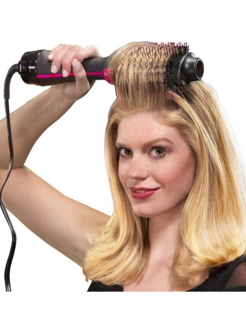 2-in-1 Multifunctional Hair Dryer and Volumizer – Rotating Hot Hair Brush, Curler, and Styling Comb with Curling Iron Function - Image 1