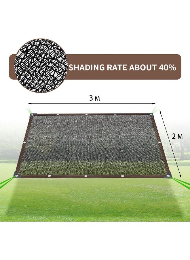 Generic Black Shade Cloth Sun Mesh Shade Cloth Taped Edge with Grommets UV Sun Shade Netting for Plant Cover, Greenhouse, Patio, Tomatoes, Chicken Coop, Barn Kennel  - Image 2