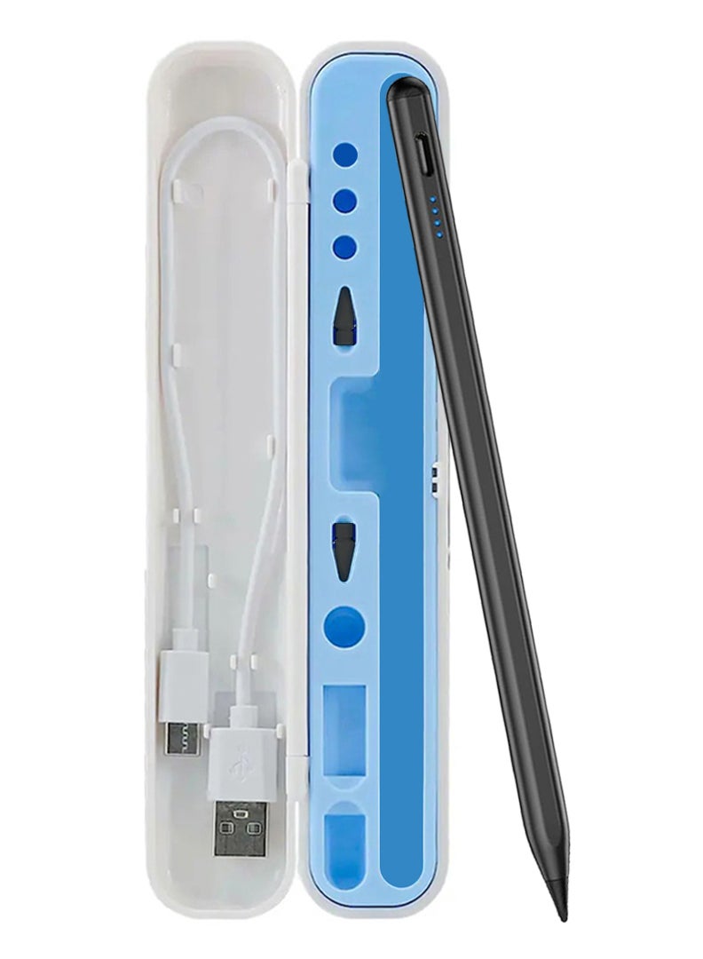 Theodor قلم ستايلس لجهاز آيباد الجيل 11/10/9 - قلم نشط متوافق مع جميع أجهزة آيباد برو 11 و 12.9'' من آبل 2018-2025، آيباد إير M3/ M2، آيباد 6-11، آيباد ميني 7/6 - أسود - Image 2