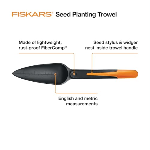 Fiskars 340110-1001 Seed Planting Trowel, Black - Image 3