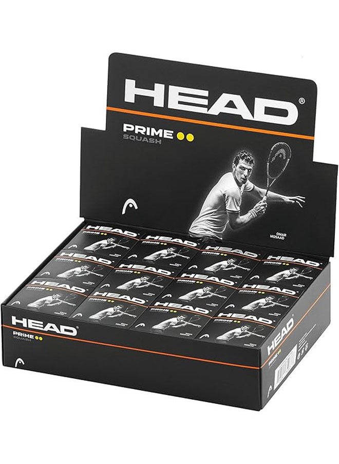 HEAD HEAD Prime Squash Ball, 12 Balls  - Image 3